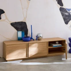 TV-meubel houteffect 3 deuren 180cm