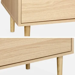 TV-meubel met houtlook, 160cm