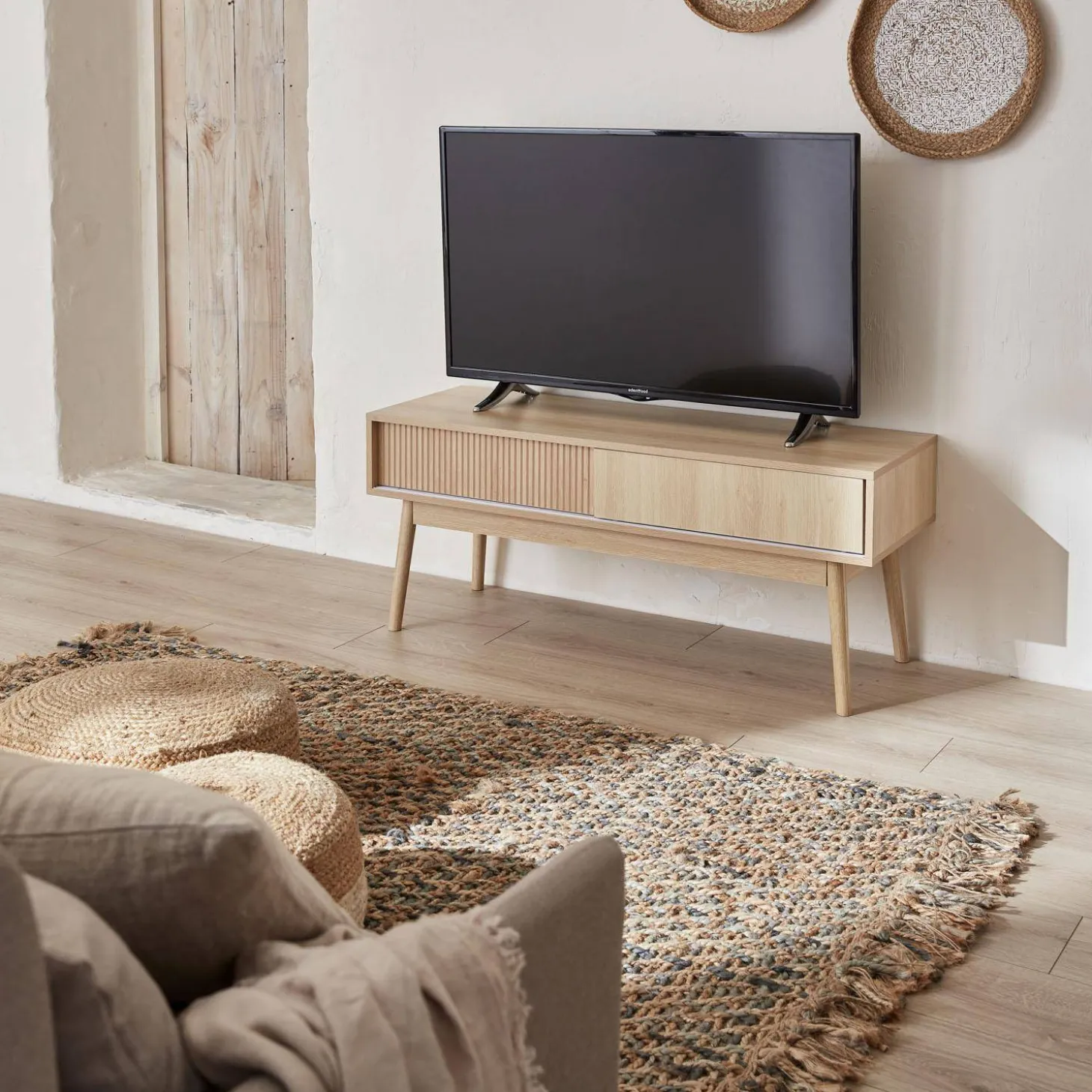 TV meubel met 2 schuifdeurtjes - Linear