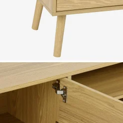 TV-meubel, notenhout decor, 2 deuren, 160cm