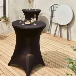 Twee opvouwbare statafels Ø80cm + met hoes - Gala