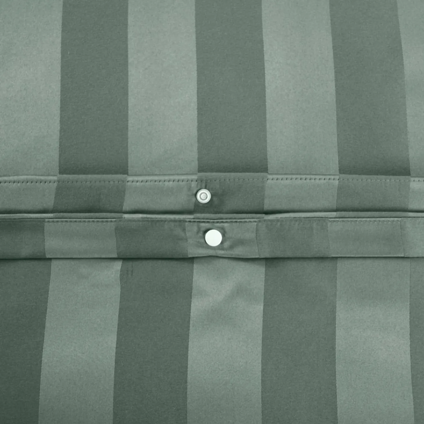 Tweepersoons polyester satijn-effect beddengoed met fijne strepen groen