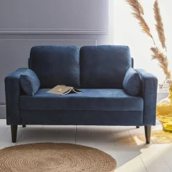 Tweezits bank van velours