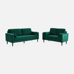 Tweezits bank van velours