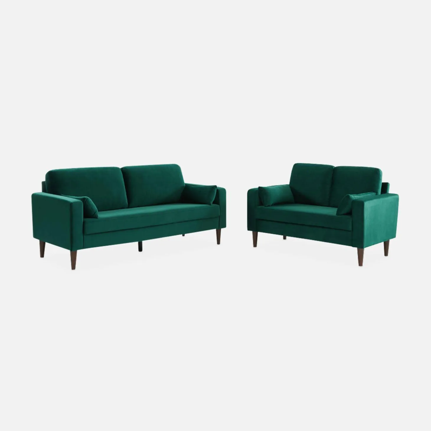 Tweezits bank van velours