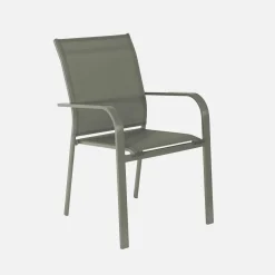Uitschuifbare aluminium tuintafel met 12 stoelen