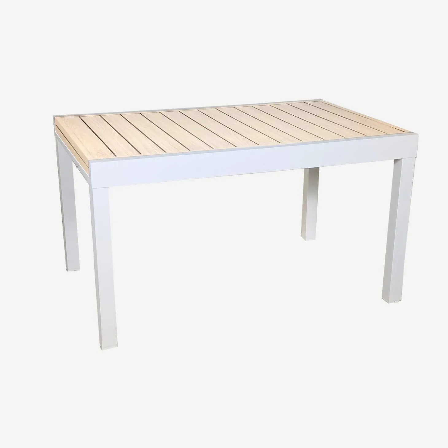 Uitschuifbare aluminium tuintafel voor 8 personen