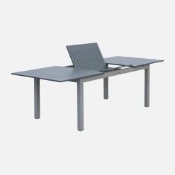 Uitschuifbare aluminium tuintafel voor 8 personen