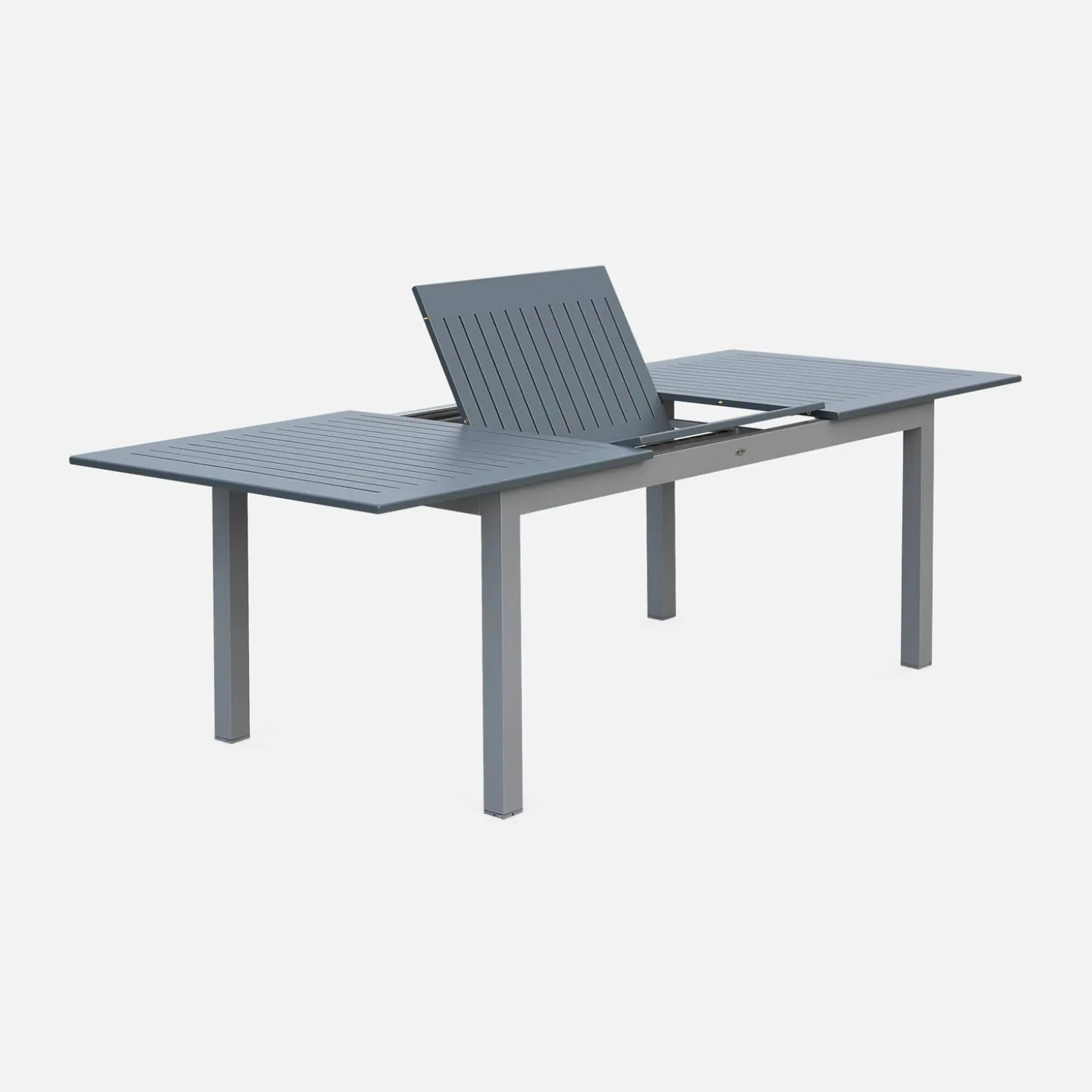 Uitschuifbare aluminium tuintafel voor 8 personen