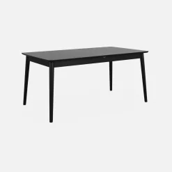 Uitschuifbare eettafel van eikenfineer, 6 tot 8 zitplaatsen, 160-210cm