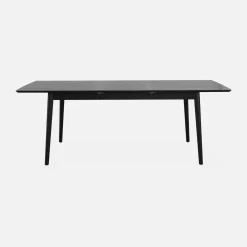 Uitschuifbare eettafel van eikenfineer, 6 tot 8 zitplaatsen, 160-210cm
