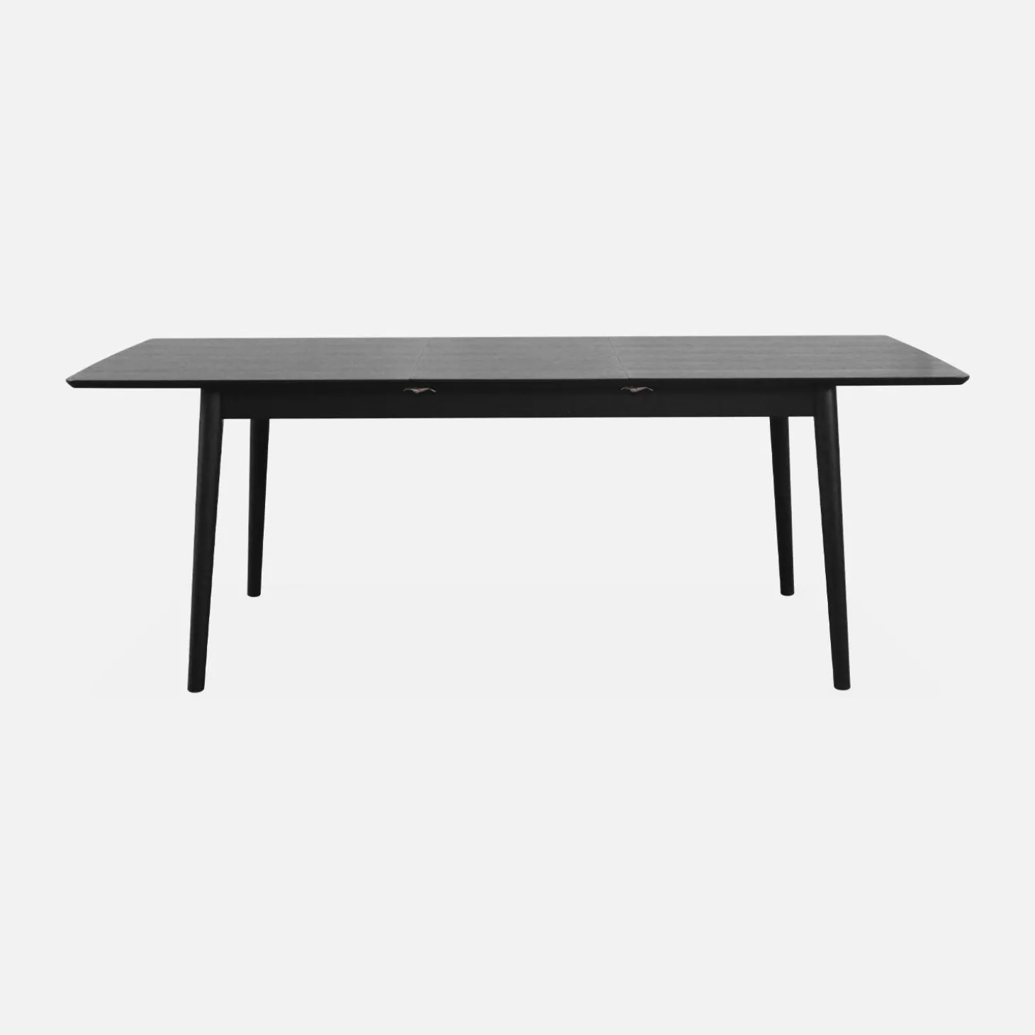 Uitschuifbare eettafel van eikenfineer, 6 tot 8 zitplaatsen, 160-210cm