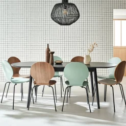 Uitschuifbare eettafel, 6-8 zitplaatsen, 160-210cm