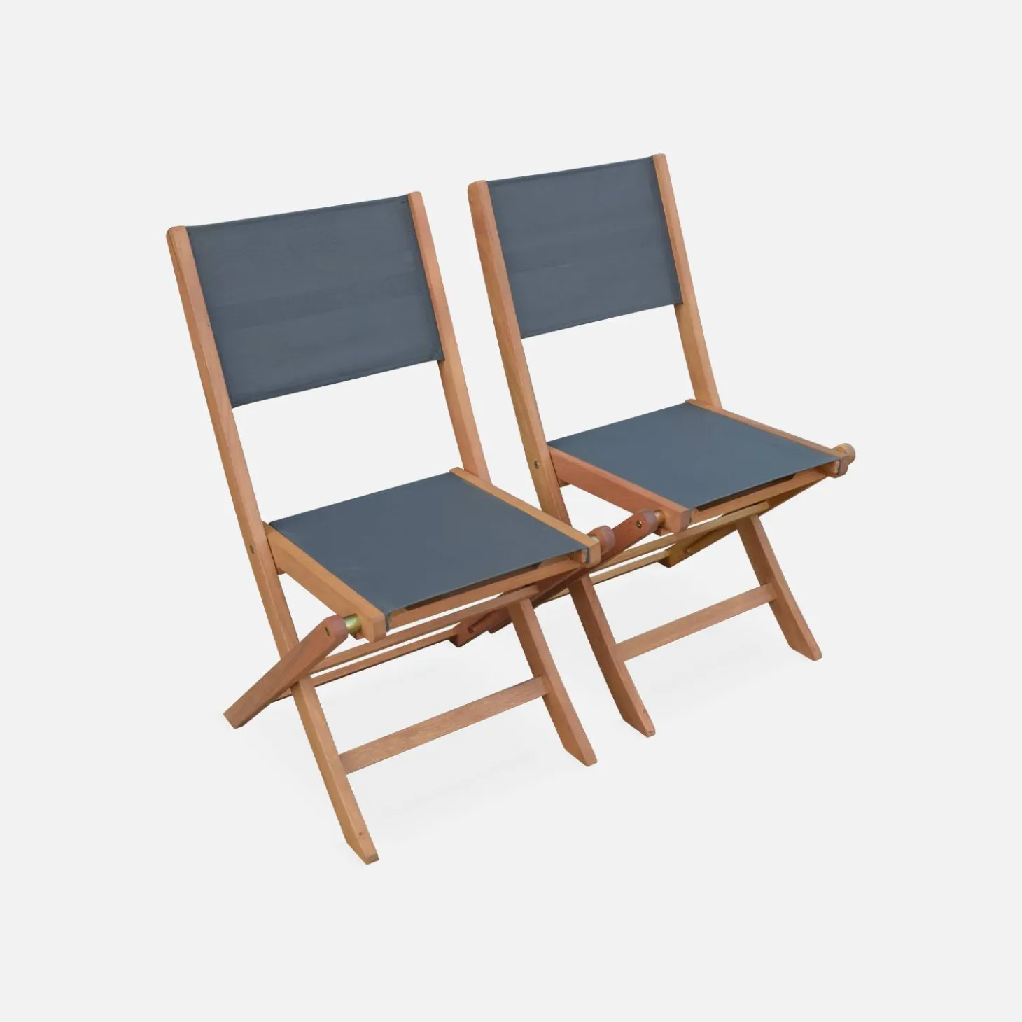 Uitschuifbare houten tuintafel, 6 stoelen