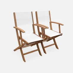 Uitschuifbare houten tuintafel met 8 stoelen