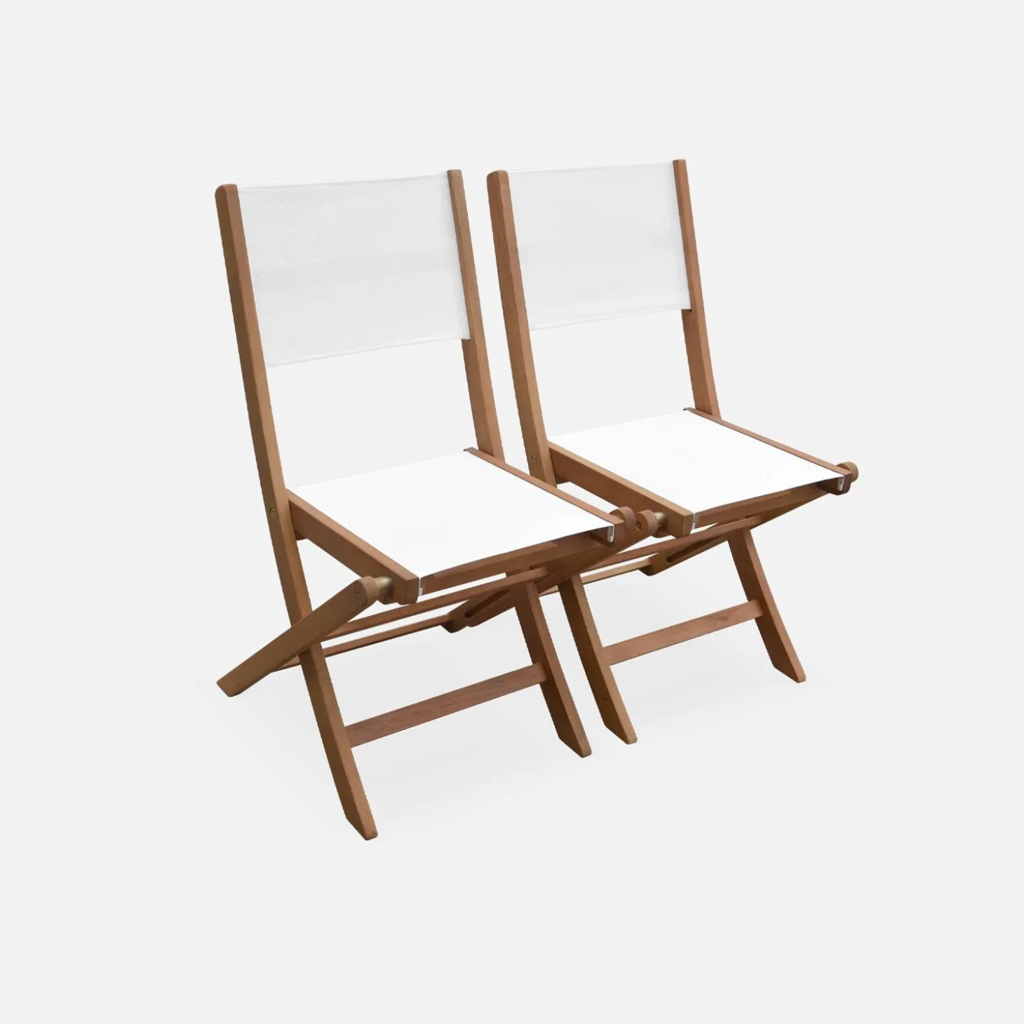 Uitschuifbare houten tuintafel met 8 stoelen