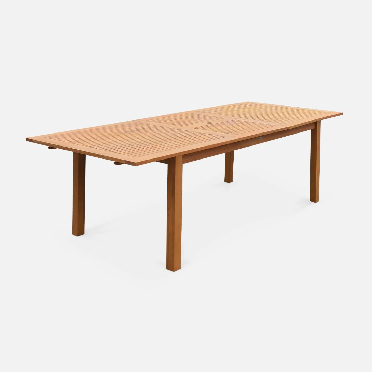 Uitschuifbare houten tuintafel 180-240cm