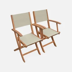 Uitschuifbare houten tuintafel met 10 stoelen