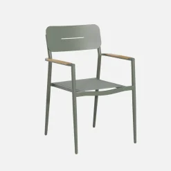 Uitschuifbare ovale tuintafel van aluminium en 8 stoelen