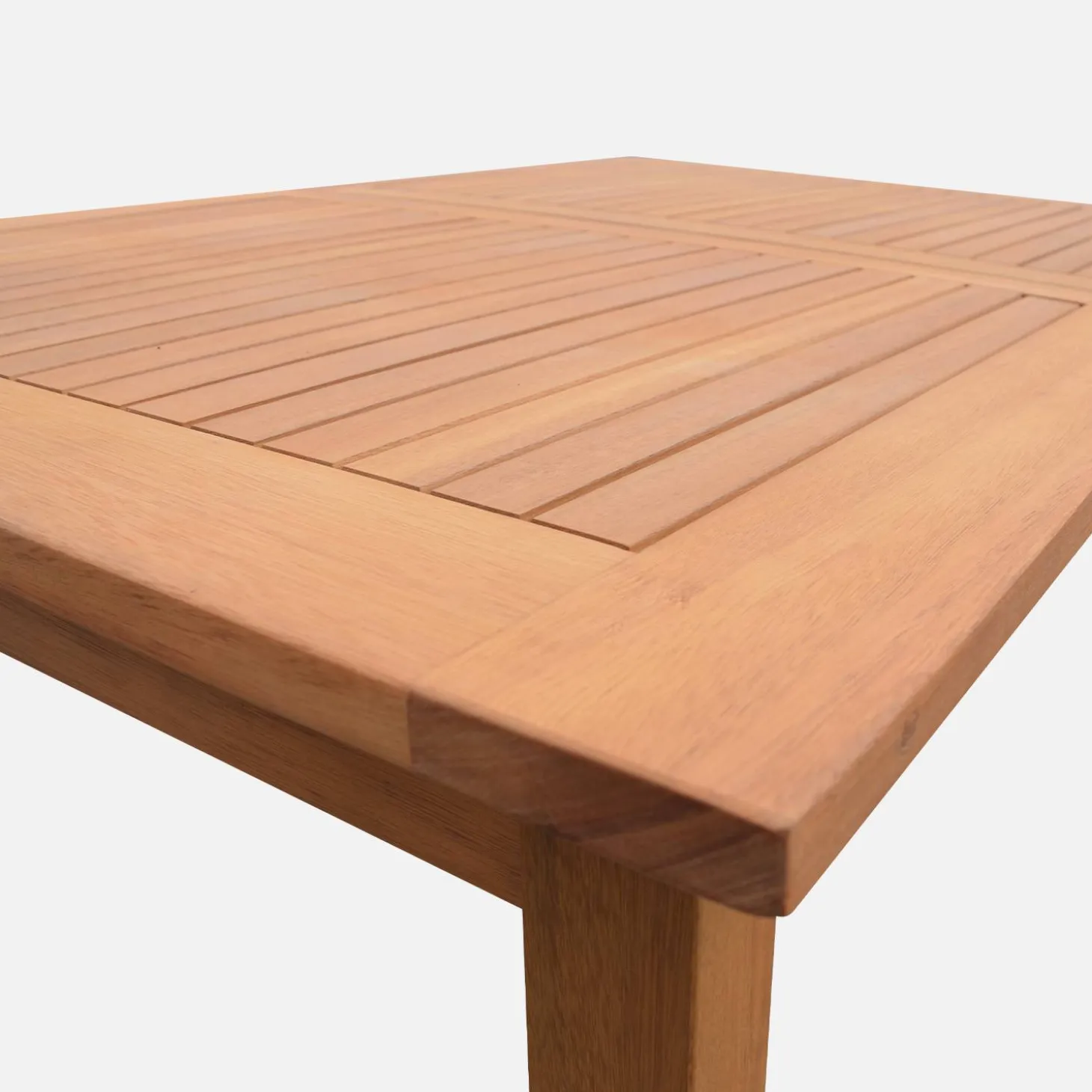 Uitschuifbare tuintafel eucalyptus hout