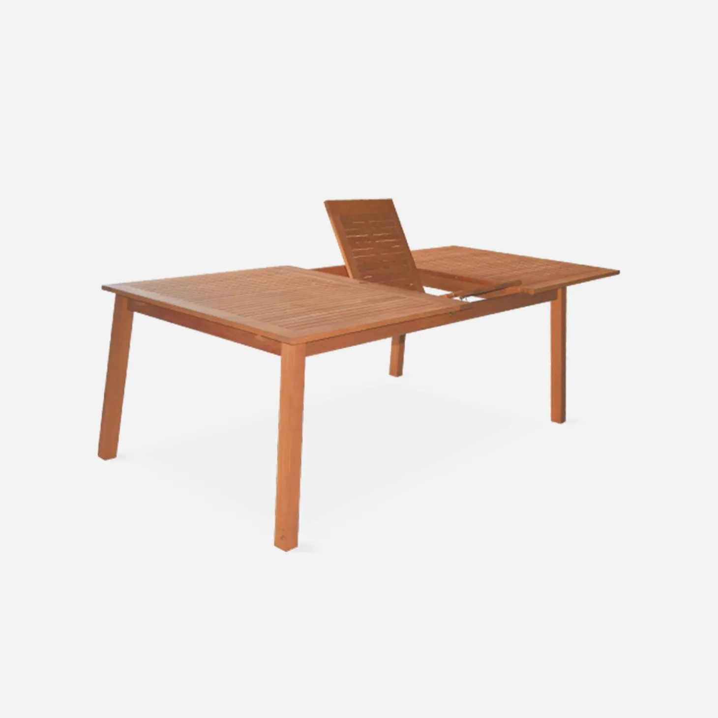Uitschuifbare tuintafel eucalyptus hout