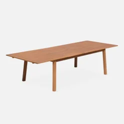Uitschuifbare tuintafel eucalyptus hout