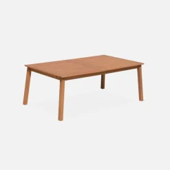 Uitschuifbare tuintafel eucalyptus hout