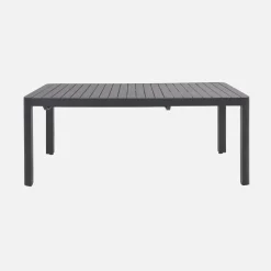 Uitschuifbare tuintafel 6-10 plaatsen aluminium
