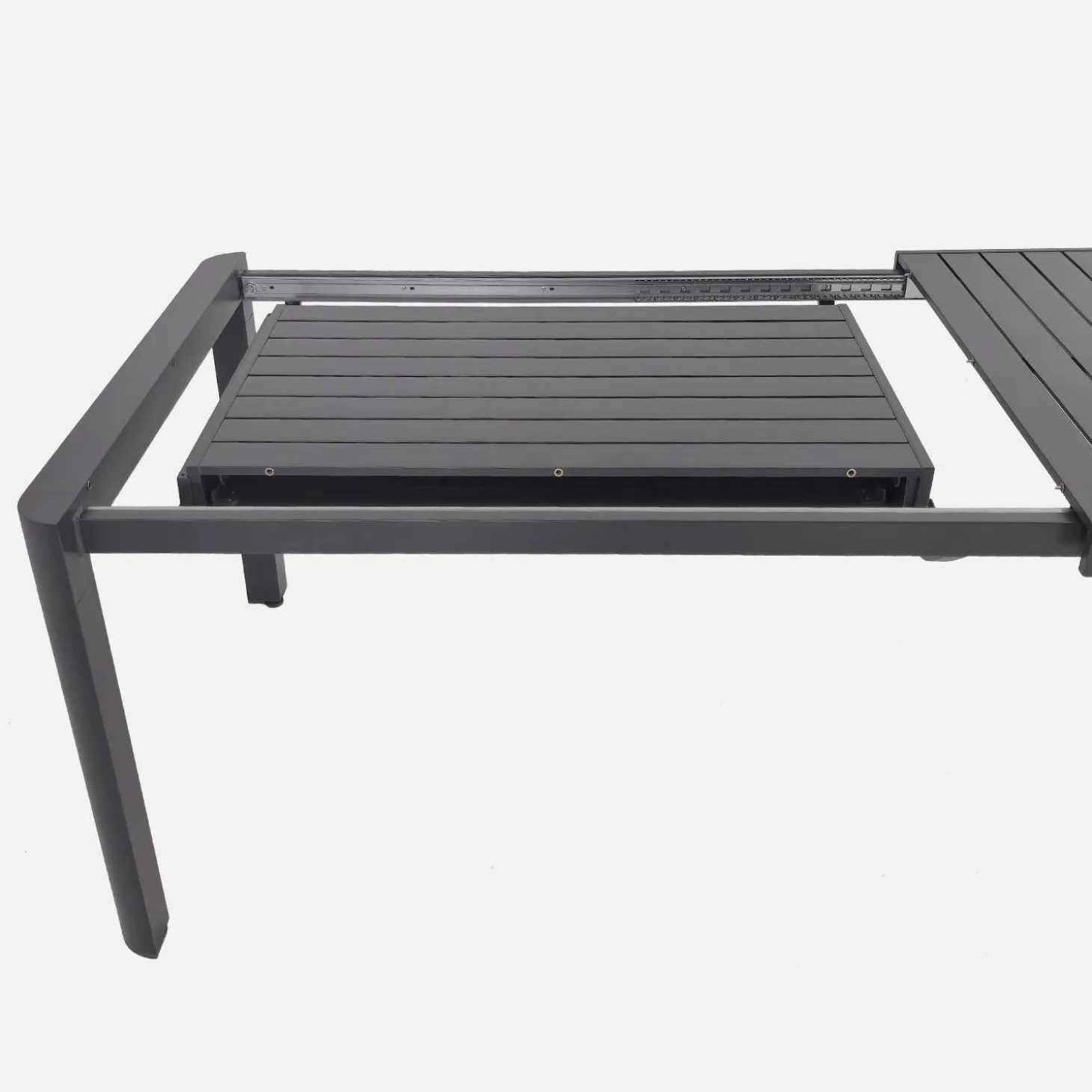 Uitschuifbare tuintafel 6-10 plaatsen aluminium