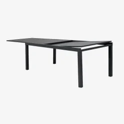 Uitschuifbare tuintafel 10-12 plaatsen aluminium