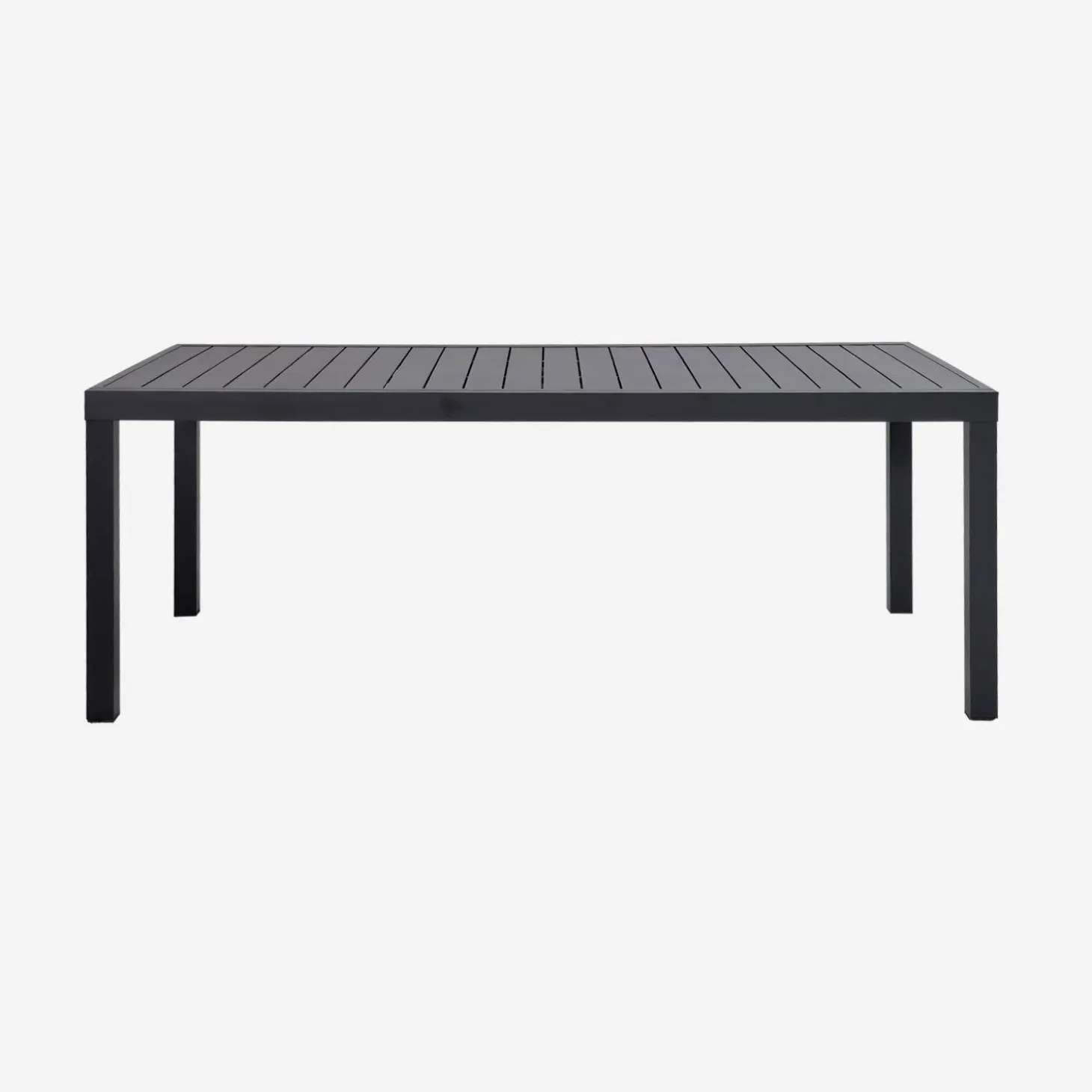 Uitschuifbare tuintafel 10-12 plaatsen aluminium
