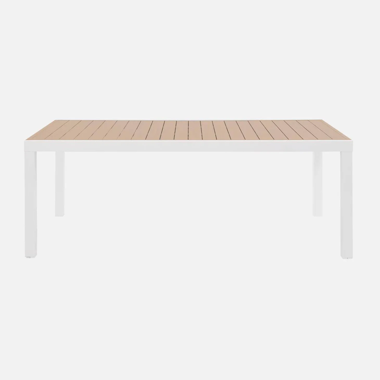 Uitschuifbare tuintafel 10-12 plaatsen aluminium