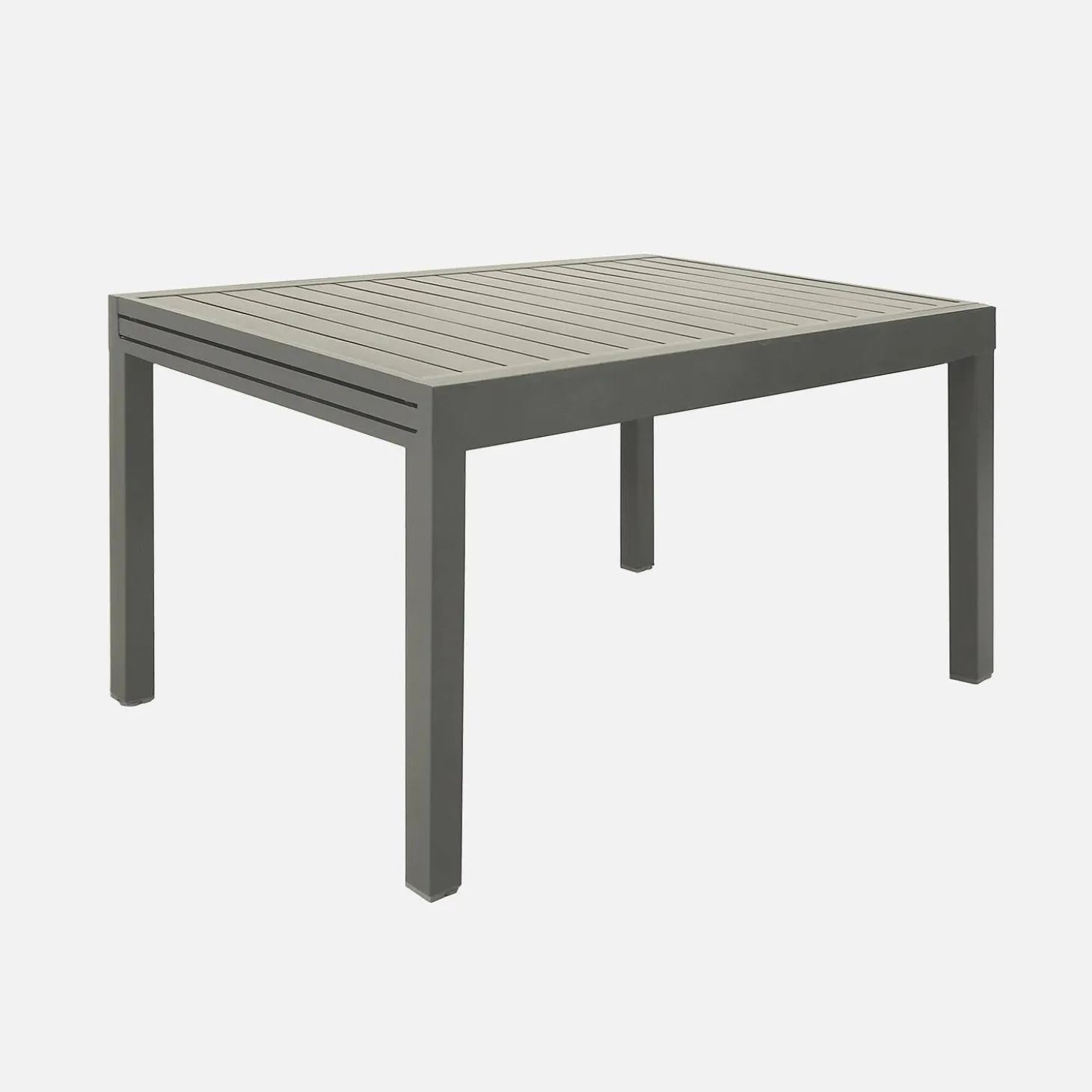 Uitschuifbare tuintafel 8 plaatsen aluminium