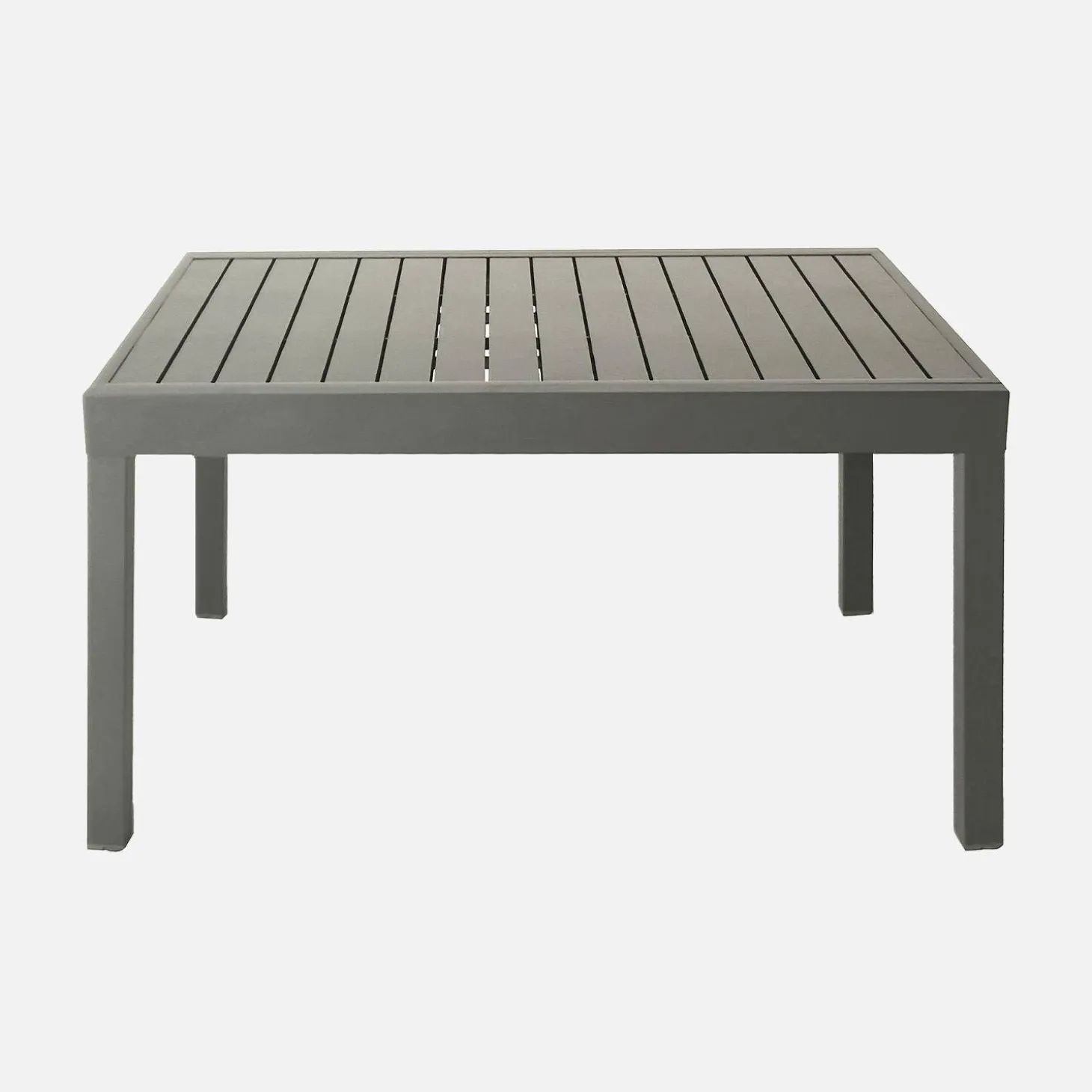 Uitschuifbare tuintafel 8 plaatsen aluminium