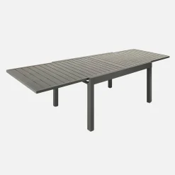 Uitschuifbare tuintafel 8 plaatsen aluminium