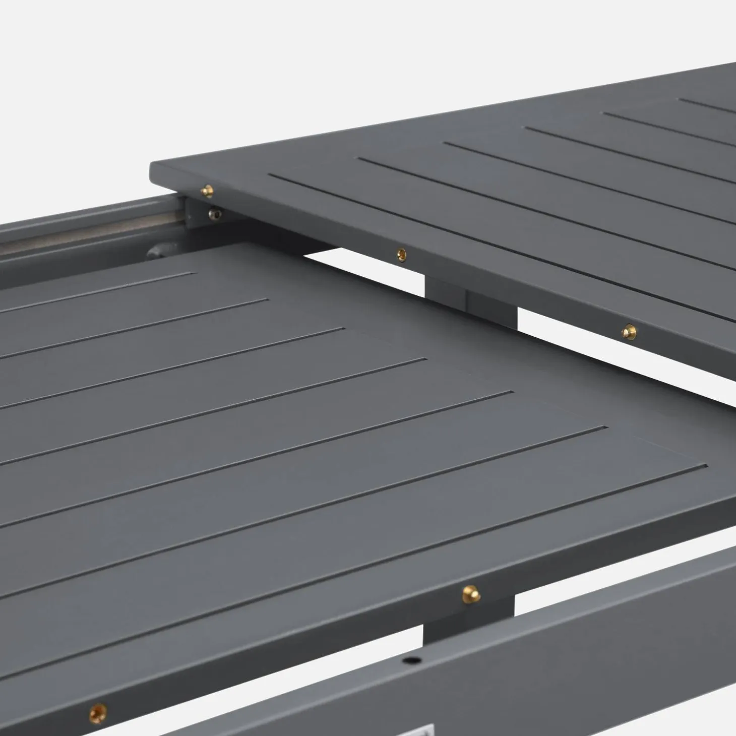 Uitschuifbare tuintafel van aluminium, 6 plaatsen