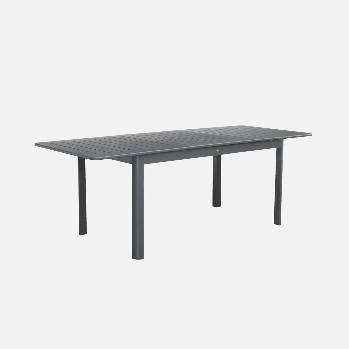 Uitschuifbare tuintafel van aluminium, 6 plaatsen