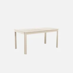 Uitschuifbare tuintafel van aluminium, 6 plaatsen