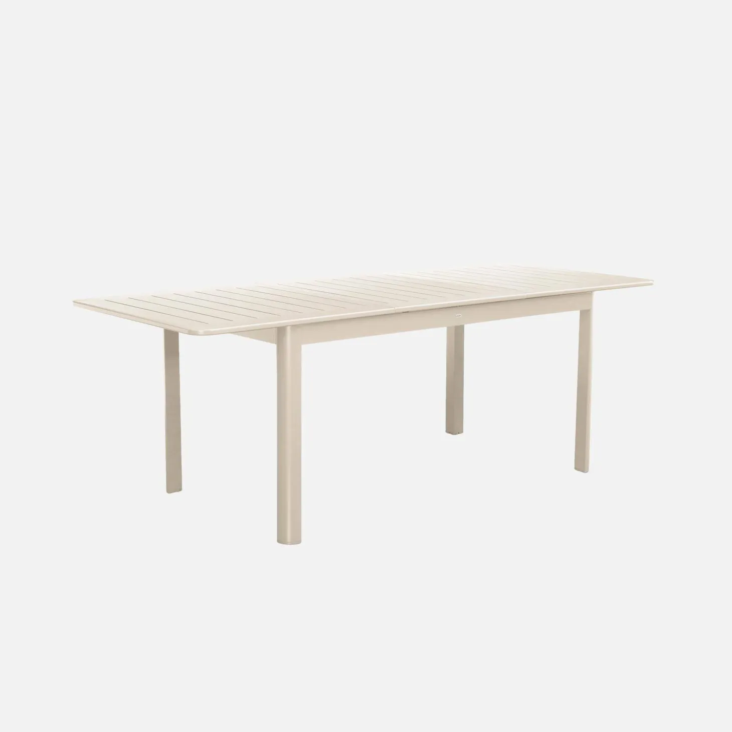 Uitschuifbare tuintafel van aluminium, 6 plaatsen