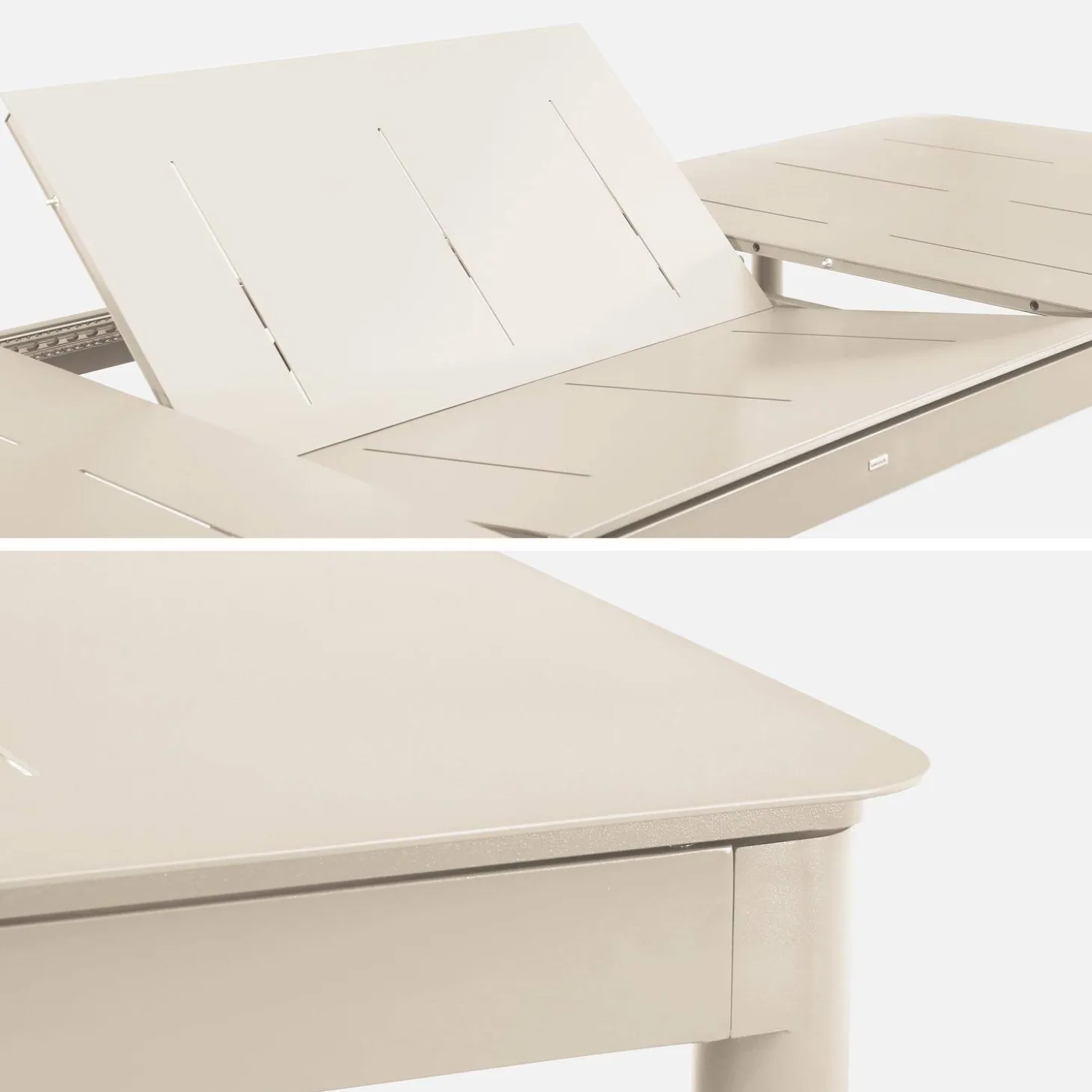 Uitschuifbare tuintafel van aluminium, 8 personen
