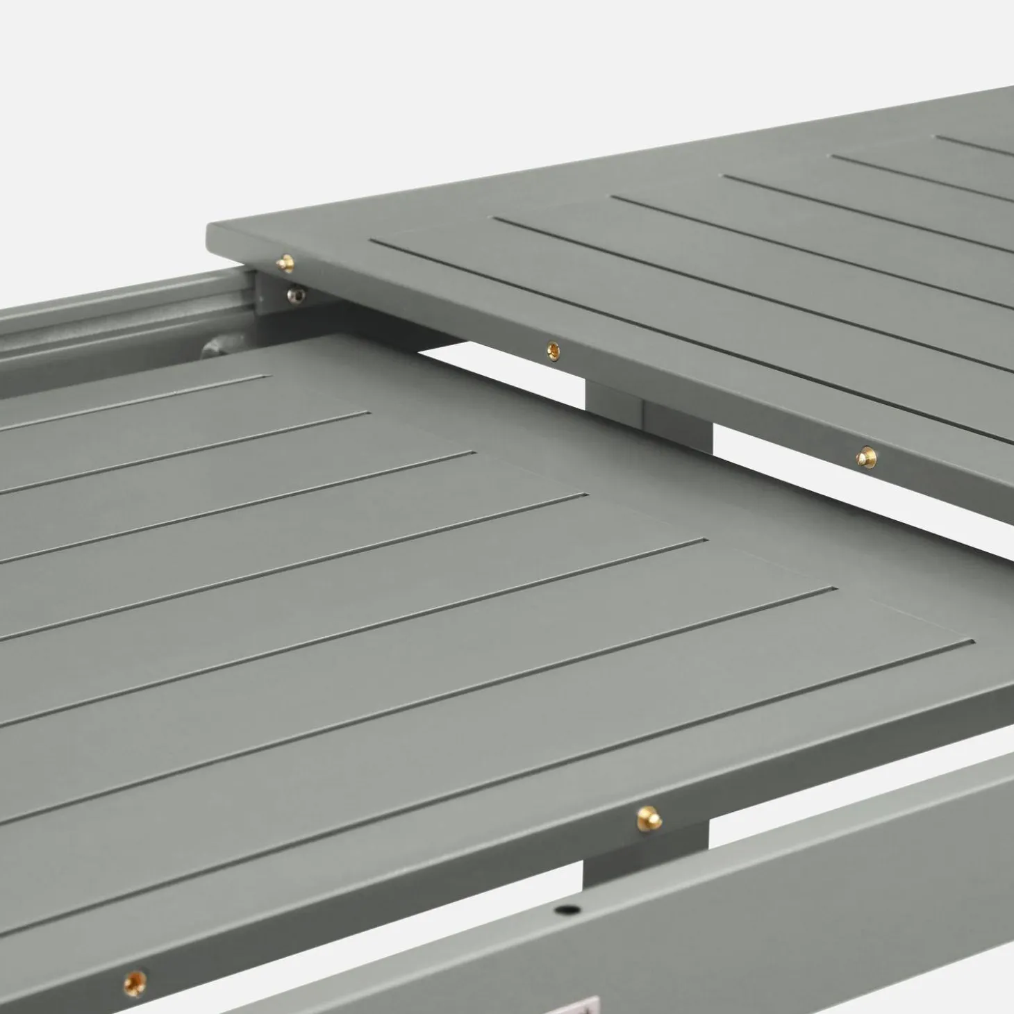 Uitschuifbare tuintafel van aluminium, 6 plaatsen