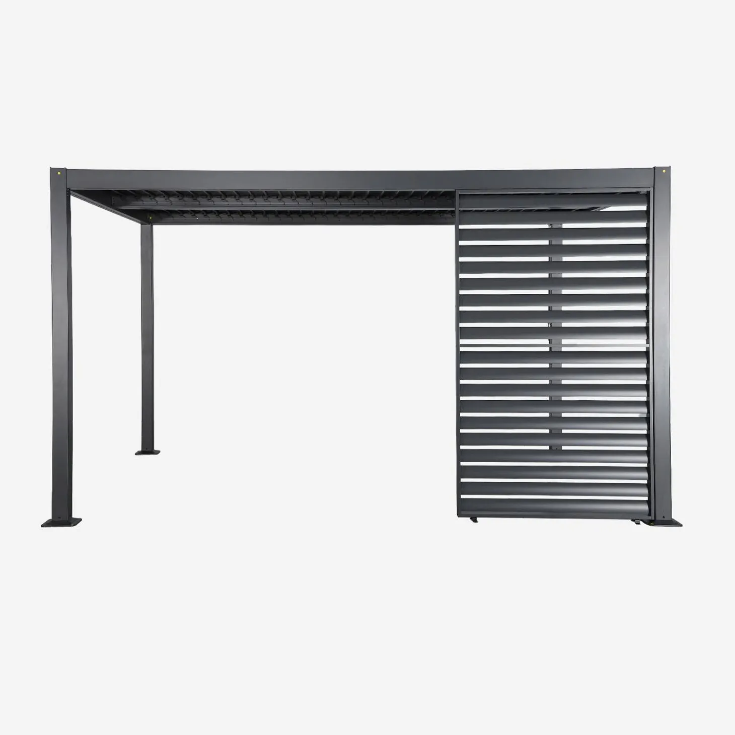 Vaste lamellenwand 130cm voor Palace pergola