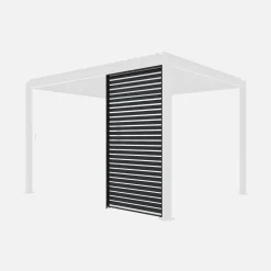 Vaste lamellenwand 130cm voor Triomphe pergola