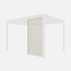 Vaste lamellenwand 130cm voor Triomphe pergola