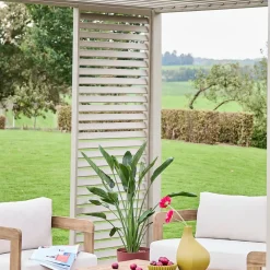 Vaste lamellenwand 100cm voor Triomphe pergola