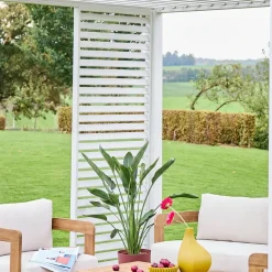 Vaste lamellenwand 100cm voor Triomphe pergola