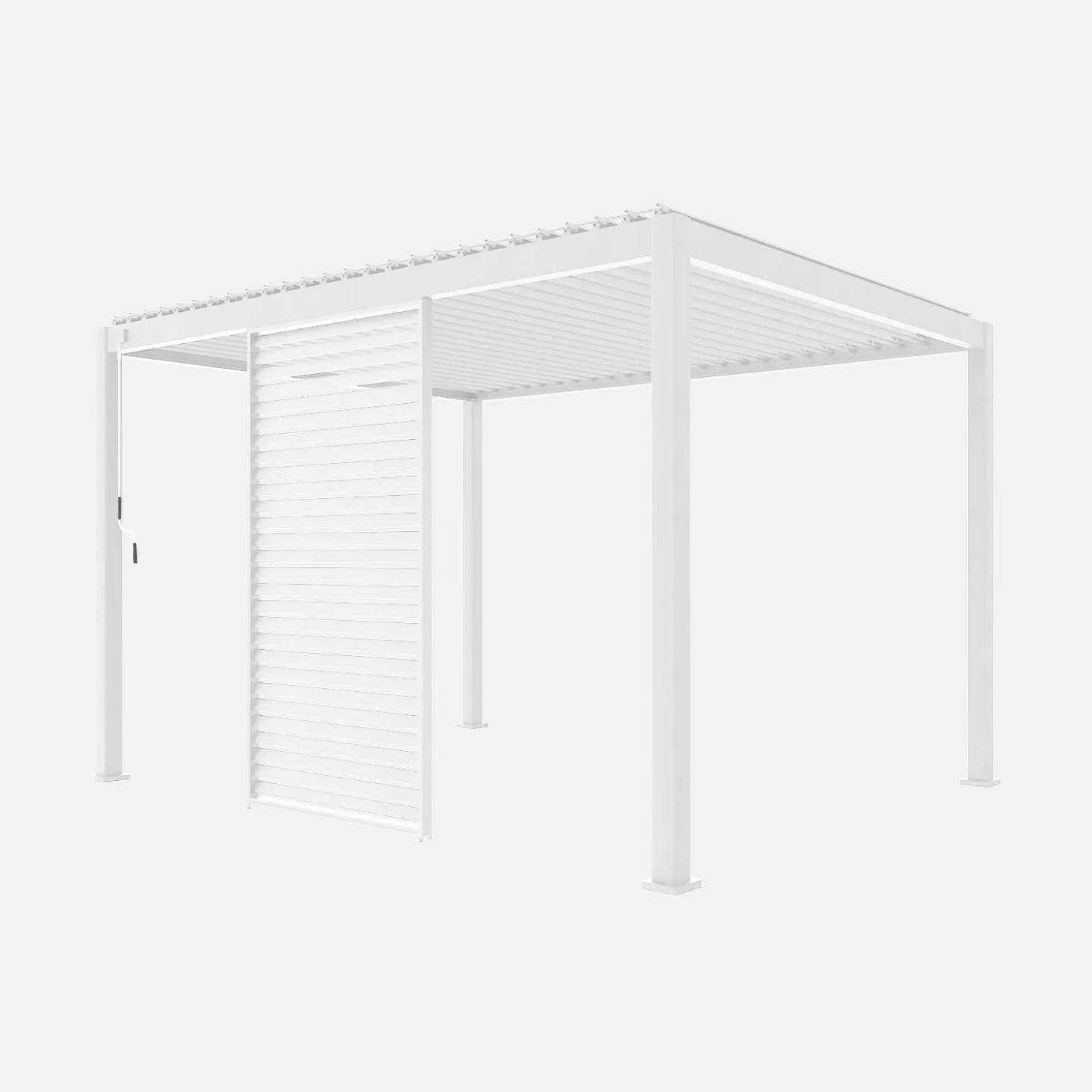 Vaste lamellenwand 130cm voor Triomphe pergola