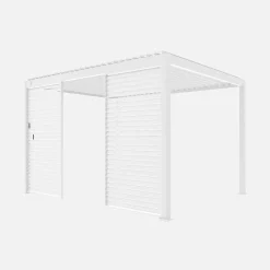 Vaste lamellenwand 130cm voor Triomphe pergola