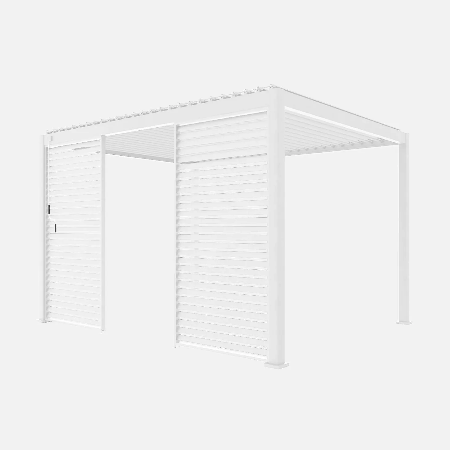 Vaste lamellenwand 130cm voor Triomphe pergola