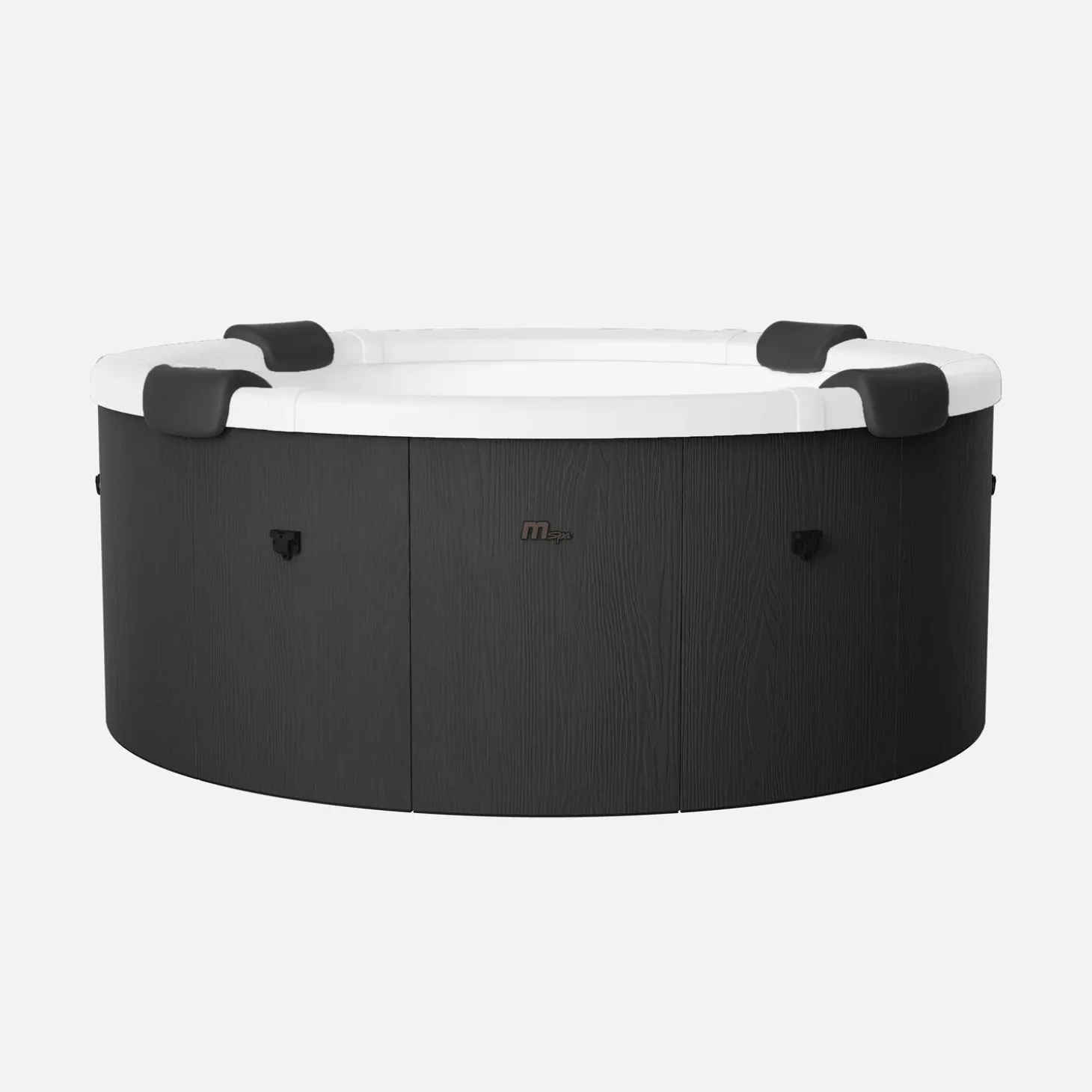 Vaste spa 6 plaatsen 180cm rond hydromassage afdekzeil + hoes + 8 filters